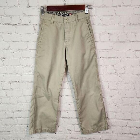 Boy's Quicksilver khaki pants, size 24 - Picture 1 of 4